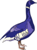 Blue And Purple Goose Clip Art